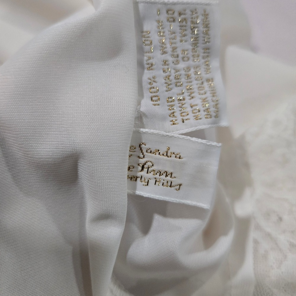 Lucie Ann Nightgown Petite Vintage Lace Trim Maxi Cap Sleeve Beverly Hills #1434 - Picture 7 of 14
